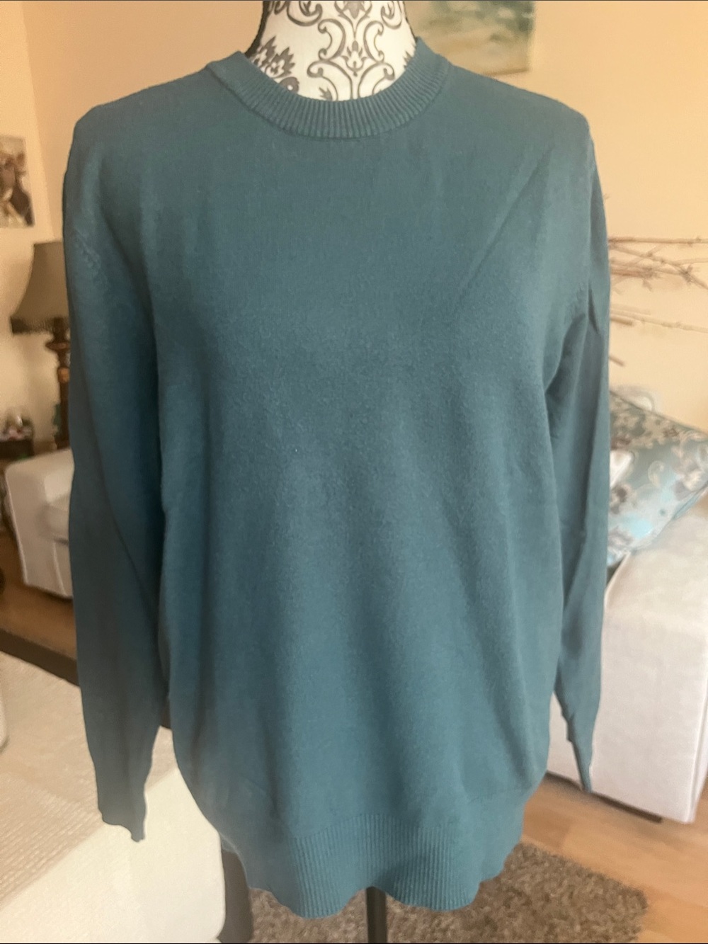 Crewneck Sweater in Teal